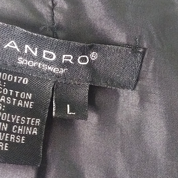 Sandro Sportswear Black Round Collar Scoop 3/4 Sleeve Button Down Blazer Jacket - Picture 9 of 11
